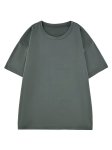 Solid Color Y2K Style Sports T-Shirt Round Neck Fashion Loose Short Sleeves Tops Women's Activewear