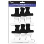 Diane Butterfly Clamps Large Black & White 12 PACK