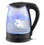 Mellerware Kettle 360 Degree Cordless Kettle Glass Black- Storm 1.8LITRE Water Capacity 2200W Power Rated Kettle 360 Degree Cordless Kettle 202 Stainless Steel Water