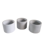 Handcrafted Grey Cement - Planter Pot Set