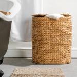 Home.life Vietnamese Oval Laundry Hamper With Lid Natural - Large 57X50X37CM