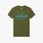 Salomon Mens Cruiser Short Sleeve Tee Dark Olive - 10XL