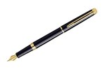 Waterman Hemisphere Essential Black Fountain Pen With Gold Trim