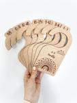Wooden Closet Dividers - Laser Engraved Rainbows - Afrikaans