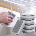 5PCS Multi-purpose Kitchen Cleaning Sponges - Double-sided Non-scratch Dishwashing & Pot Scrubbing Pads For Home And Commercial