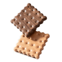 2 Pack Cookie Wood Coasters Square Wood Coasters With Non-slip Dots