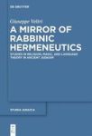 A Mirror Of Rabbinic Hermeneutics - Studies In Religion Magic And Language Theory In Ancient Judaism Hardcover