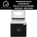 Snomaster Black Countertop Bullet Type Ice Making Machine - 20KG 24HR