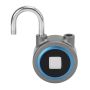 Fingerprint Padlock USB Charging For Gym Cabinets Safes Blue