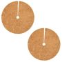 Garden Coconut Tree Ring Palm Mulch Cover Plant Protector Set Of 2 -60CM