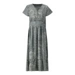 Short Sleeve Fit & Flare Maxi Dress