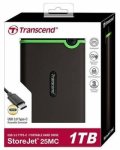 Transced 1TB Storejet Mc 2.5" Usb-c Hdd - Slim Iron Grey
