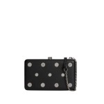K soiree Studded Minaudi Re Bag -black Embellishment