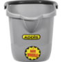 Addis Rectangular Bucket With Wheels 15.5L
