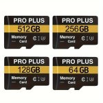 128GB 256GB 512GB High Speed Flash Memory Pro Plus Tf sd Storage For Cameras Tablets Mobile Phones 4K Uhd Psp Gaming Monitors Pc