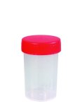 Ratiolab Multipurpose Beakers 60 Ml Pp With Red Screw Lid Graduated Non-sterile Pack Of 600