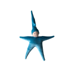 Weighted Waldorf Star Baby - Blue Fair