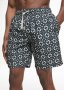 Batik Print Longer Length Swim Shorts