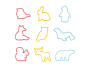 Tescom A Animal Cookie Cutters
