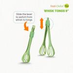 Fresha Whisk Tongs 9" Nylon Whisk & Masher