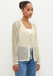 Crochet Front Tie Top - Ecru