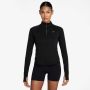 Nike Women's Tempo Dri-fit 1/4-ZIP Running Top - Black/reflective Silver