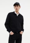 Regular Fit Cotton Polo Shirt - Black