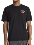 Reebok Men's Athletics Dept. Crewneck T-Shirt Standard Fit Lightweight Cotton-poly Jersey Fabric Black XL