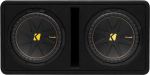 KICKER Compc 50DCWC102 Dual 10-INCH 600WATT Rms 2 Ohm Loaded Subwoofer Enclosure