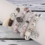 4pcs/set Bohemian Hand String Tree Of Life Feather Wings Pendant Bracelet Tassel Couple Handmade Unisex Bracelet Father's Day Gift