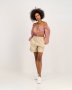 Off The Shoulder Cropped Top Lilac And Orange Zebra - L / Purple / Women