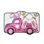 Easter Bath Mat Bunny Truck Bathroom Rugs B
