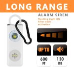 LED Personal Alarm - White