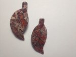 Red Jasper Leaf Pendant F285