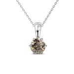 DESTINY Greige Necklace With Crystals From Swarovski In A Macaroon Case