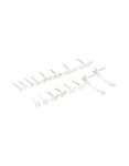 Silver Diamante Butterfly Chain & Ball Stud Earrings 8-PACK