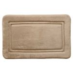 Plush Embossed Bath Mat 50X80CM Toffee Quick Drying