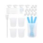 33 Pieces Reusable Resin Mixing Tool Kit Silicone Measuring Cups Tool Kit