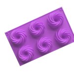 Silicone Mould 6UP Swirl 65MM Tbd