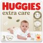 Huggies Extra Care - Size 3 Moving Baby 6-10KG - 60 Nappies