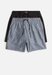 2 Pack Swim Shorts - Blue Striped