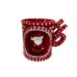 Mug With Santa 14X9CM - Red