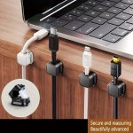 Multi-piece 3 6 9PCS Magnetic Cable Organizers - Sleek Desk Management For Charging & Data Cables Durable Pvc Construction