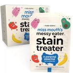 Miss Mouth's Messy Eater Stain Treater Wipes - 25 Pack Stain Remover - Newborn & Baby Essentials - No Dry Cleaning Food Grease C