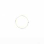 Smooth Hinged Hoop Sterling Silver 8MM