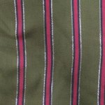 Stripe Rayon 14 Olive