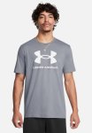 Under Armour Ua Sportstyle Logo Update Ss - Steel & White