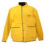 Pinnacle Yellow Suede Leather Welding Jacket - Medium