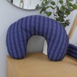 Feeding Pillow Cover Ocean Air Balloon Herringbone