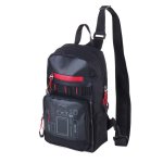 Backpack Bag Crossbody Cross Bag - Black red